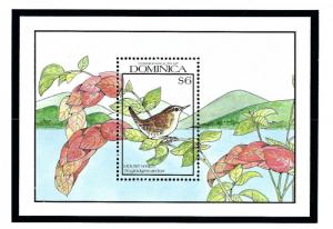 Dominica 1249 MNH 1990 Birds S/S