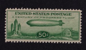 1933 Century of Progress Sc C18 Graf Zeppelin 50c MNH single Sc CV $75 (C