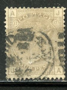 Great Britain # 84, plate 17 Used. CV $ 67.50