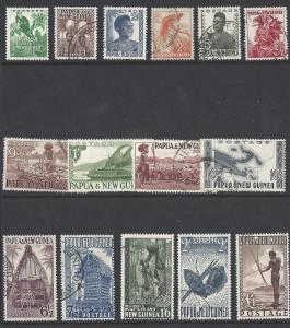 PapuaNewGuinea 1952 Scott 122-36 u fvf scv $44.10 BIN $15.44