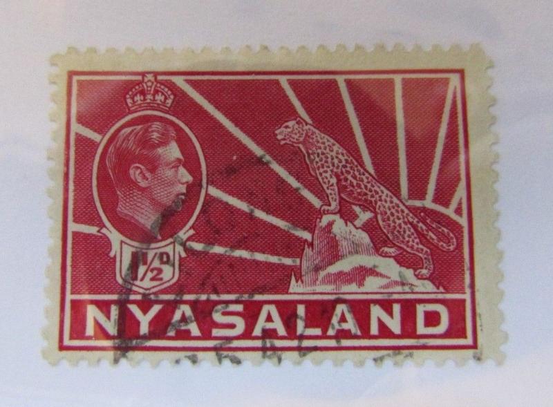 c1940 Nyasaland SCOTT #56 CHEETAH Θ used stamp