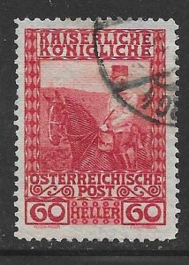 Austria 122: 60h Franz Josef on Horseback, used, F-VF