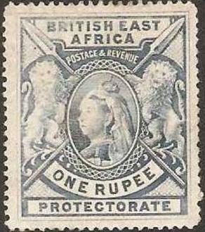 British East Africa 1901 Scott 102a Queen Vict & Lions MLH