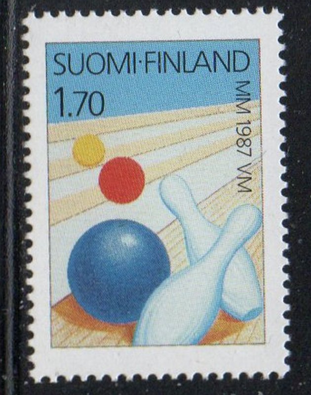 Finland Sc 753 1987 World Bowling Championships stamp mint NH