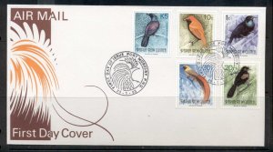 PNG 1993 Birds of Paradise IV(5) (1t,10t,20t,30t,K5) FDC