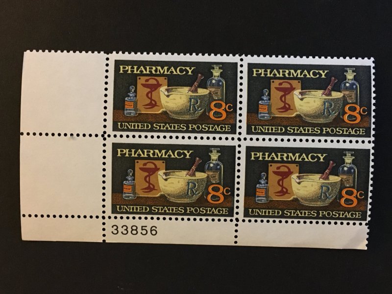 Scott # 1473 Pharmacy, MNH Plate Block of 4