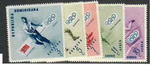 Dominican Republic; Scott 481-483, C100,C101; 1957; Unused; NH