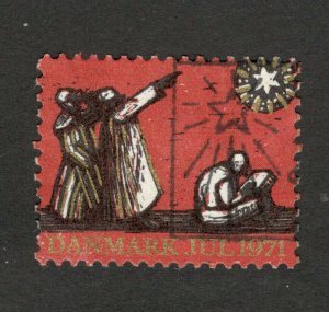 DENMARK - MH POSTER STAMP - CHRISTMAS - 1971.