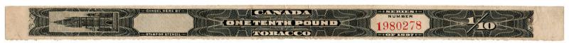 (I.B) Canada Revenue : Tobacco Duty 1/10th