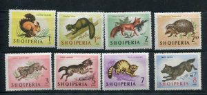 Albania 1964 Mi 815-22 Sc 722-9 Wild Annimals MNH  6468