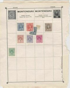 montenegro stamps page ref 18357