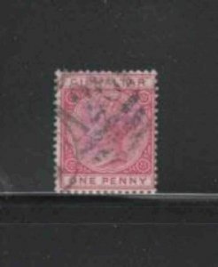 GIBRALTAR #1 1886 1p QUEEN VICTORIA F-VF USED d