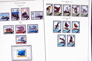 COLOR PRINTED TRISTAN DA CUNHA 1952-2010 STAMP ALBUM PAGES (139 illustr. pages)