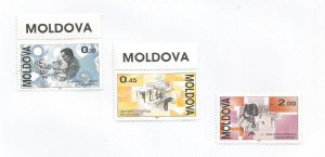 MOLDOVA - 1994 - Day of Postage Stamp - Perf 3v Set - M N H