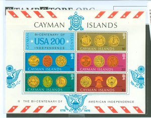 Cayman Islands #378a Mint (NH) Souvenir Sheet