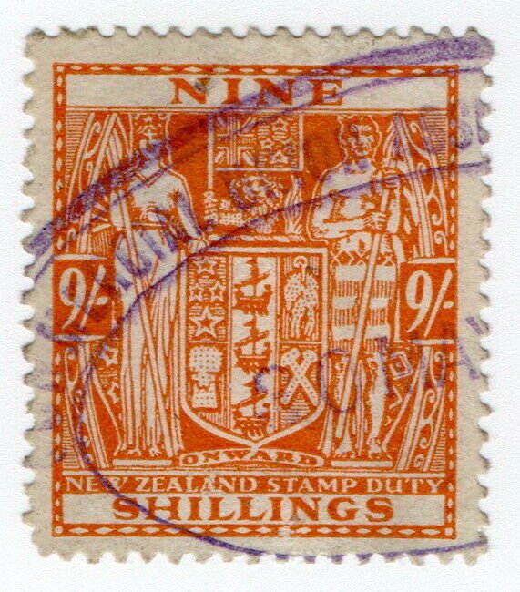 (I.B) New Zealand Revenue : Stamp Duty 9/-