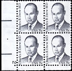 US Scott # 1865 MNH Block of Four Great Americans: Charles Drew, MD
