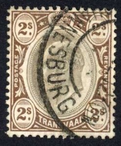 Transvaal 1902 SG.252 1s black and brown wmk Crown CA fine used cat 85 pounds