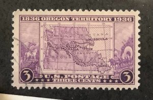 USA 1936  Scott 783 used - 3c, Oregon Territory