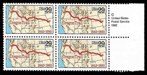 PCBstamps   USS #2747 CW $1.16(4x29c)Oregon Trail, MNH, (4)