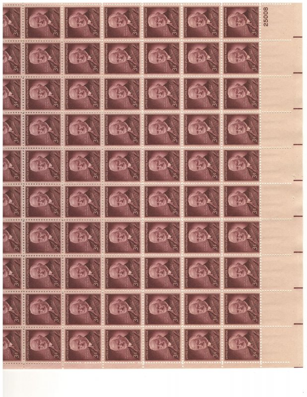 #1062 – 1954 3¢ George Eastman – MNH OG Sheet