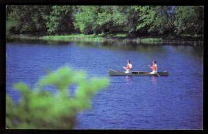 QSL QSO Radio Card CF1DH,New Brunswick,Superb Outdoor Recreation,Jim, (Q3424)