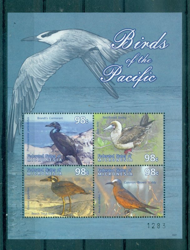 Birds - Micronesia - Sc# 859. 2009 Birds. MNH Souv. Sheet. $8.00