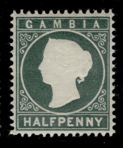 GAMBIA QV SG22, ½d grey-green, NH MINT.