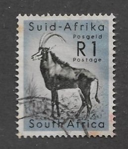 1961 south Africa 253 1r Sable Antelope used