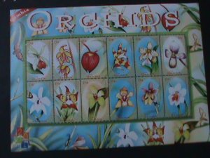 GAMBIA-2001-SC#2401-HONG KONG'2001 WORLD STAMPS SHOW-LOVELY ORCHIDS-VF