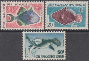 SOMALI COAST Sc # 280-2 MNH - TROPICAL FISH, HI-VALUES ONLY (See Description)