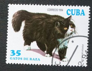 CUBA Sc# 3556 CATS domestic felines  35c  1994 used cto