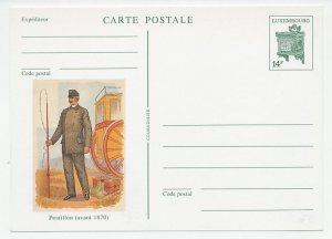 Postal stationery Luxembourg Postillion - Postman