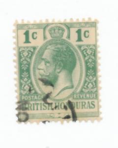 British Honduras 1913  Scott 75 used - 1c, King George V