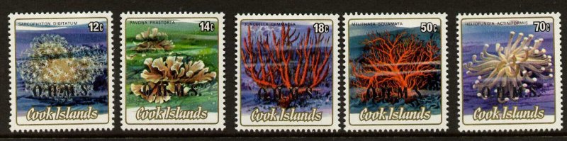 Cook Islands O41-5 MNH Coral, Marine Life