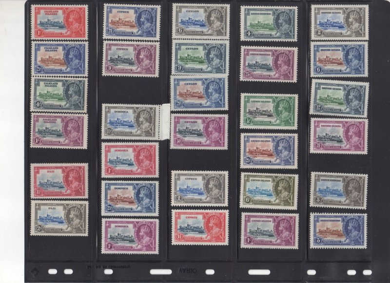 GB 1935 KGV Silver Jubilee Completed 249 stamps MNH - offer