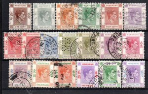 Hong Kong 154-159,  160A-161, 162-163B, 164, 164A, 165A, 166A Used