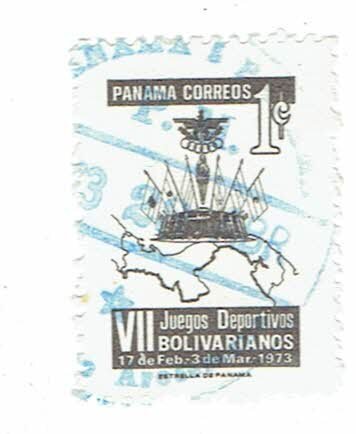 PANAMA SCOTT#RA62 1973 BOLIVIAN GAMES POSTAL TAX - USED