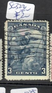 CANADA (P1106B)  3C JACQUES CARTIER SG 322  VFU 