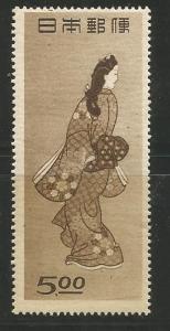 JAPAN 422 MINT HINGED BEAUTY LOOKING BACK 1948