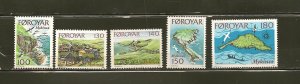 Faroe Islands SC#31-35 Mykines 1978 Set of 5 Mint Never Hinged
