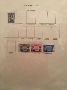 Bechuanaland 1947 to 1960  stamp pages R23362