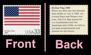 US 3403t The Stars and Stripes 50-Star Flag 1960 33c single MNH 2000