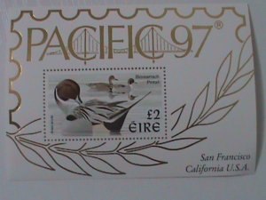 IRELAND-PACIFIC'97 STAMP SHOW-SAN FRANCISCO--MNH:S/S-VERY FINE LAST ONE