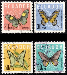 Ecuador Scott 680-83 complete set F to VF used.  FREE...