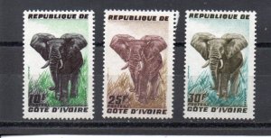 Ivory Coast 167-169 MNH