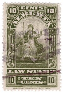 (I.B) Canada Revenue : Alberta Law Stamp 10c