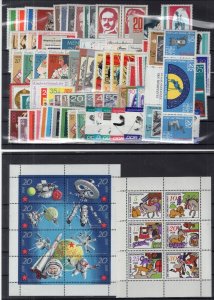 GERMANY DDR DEMOCRATIC REPUBLIC 1971 COMPLETE YEAR SET AS PER SCAN PERFECT MNH