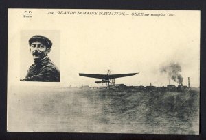 POSTAL HISTORY - Pioneer Aviation OBRE on monoplane POSTCARD