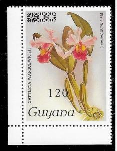 GUYANA Orchid Sc#1602 Mint Never Hinged Unvalued in Catalog